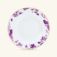 bernardaud prunus soup plate round purple 19cm