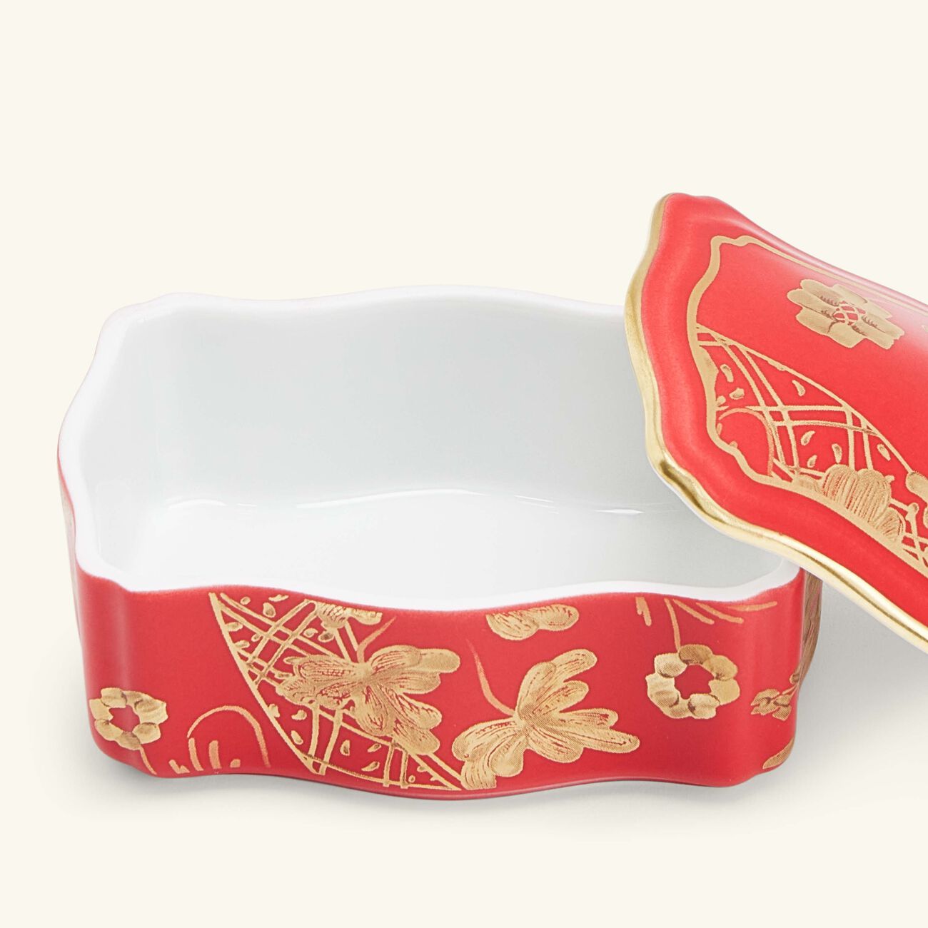 Oriente Italiano Jewelry Box Red ginori 1735 oriente italiano jewelry box red