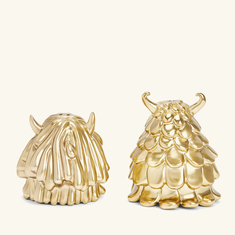 Haas Niki & Simon Salt & Pepper Shakers Gold l objet haas niki simon salt pepper shakers gold