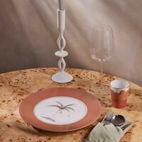 Bamboo Colonies Charger Plate Round Pink 30cm marie daage bamboo colonies charger plate round pink 30cm