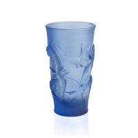 Sapphire Blue Hirondelles Small Vase, small