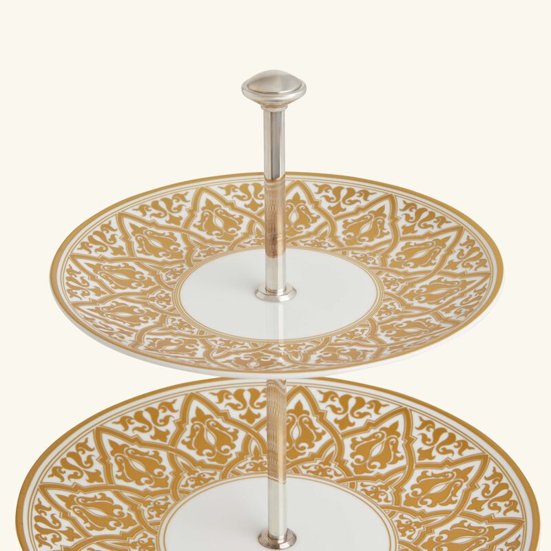 bernardaud venise cake stand 3 tier gold