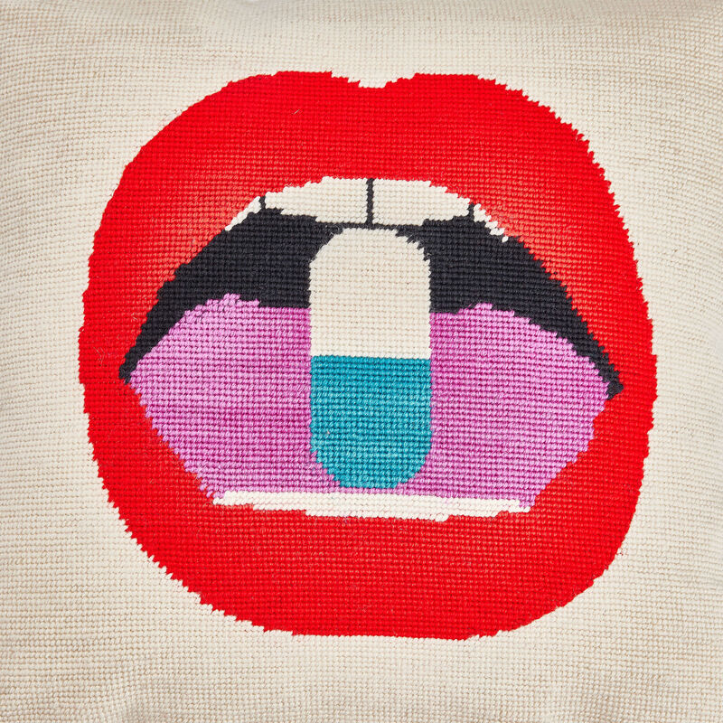 Needlepoint Pillow jonathan adler needlepoint pillow