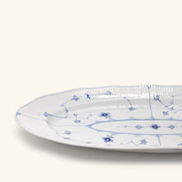 Blue Fluted Plain Serving Plate Oval White 60cm royal copenhagen blue fluted plain serving plate oval white 60cm