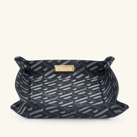 versace la greca signature trinket tray square large black