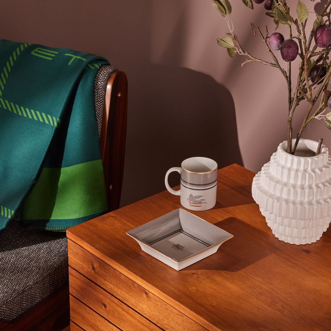 Pegaso Trinket Tray Square Small Grey etro pegaso trinket tray square small grey