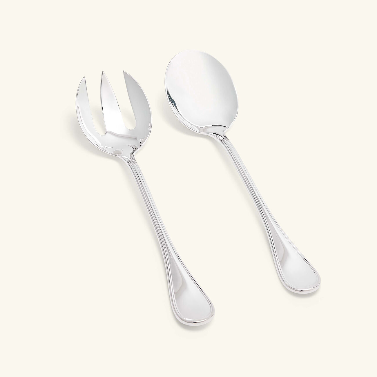 كريستوفل طقم تقديم السلطة آلبي مطلي بالفضة