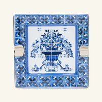 دولتشي أند غابانا كازا منفضة مربعة صغيرة مزينة زرقاء