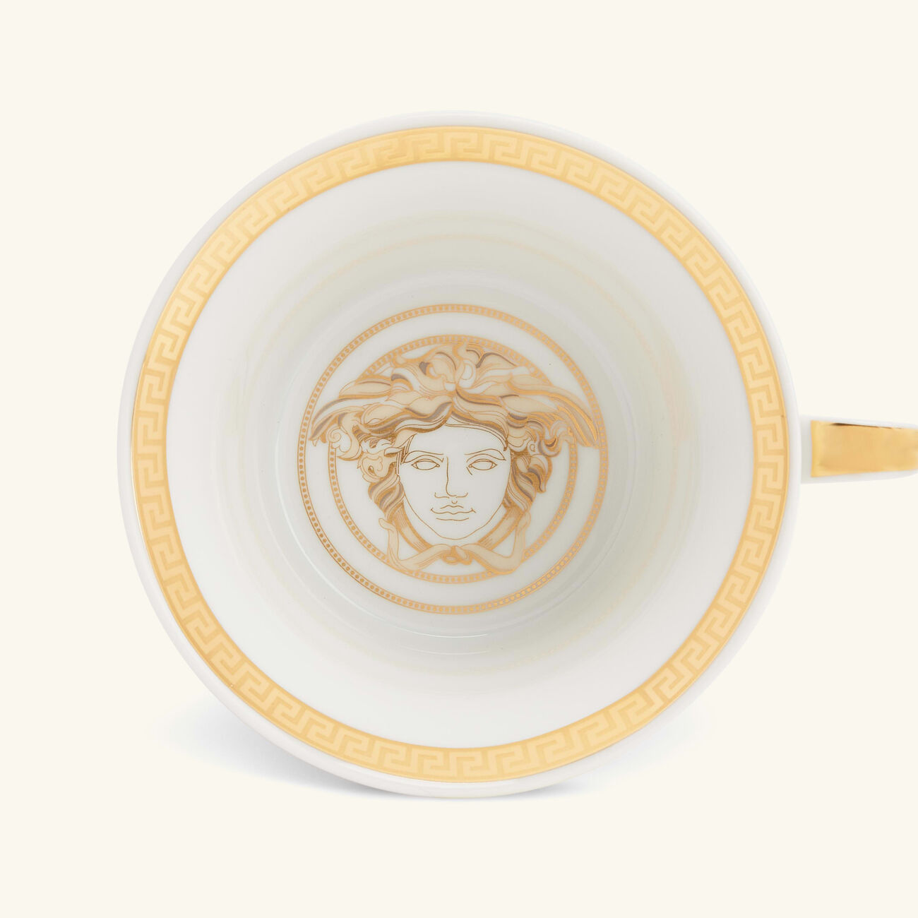 Medusa Gala Gold Tea Cup & Saucer White versace medusa gala gold tea cup saucer white