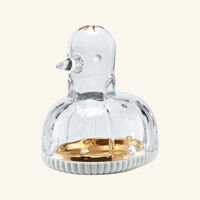 baccarat zoo duck jewelry box clear