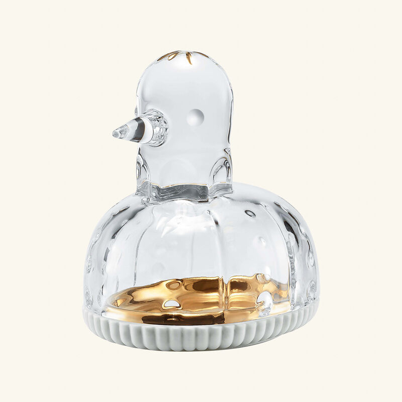 baccarat zoo duck jewelry box clear