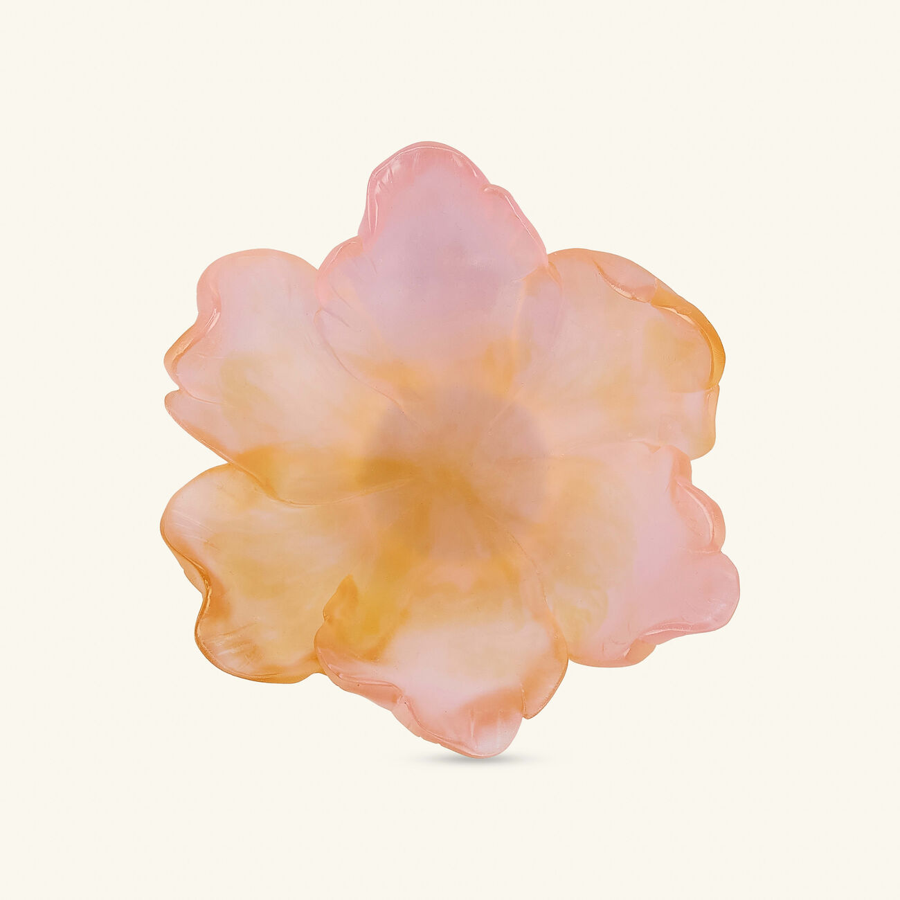 Tulipe Centerpiece Amber Pink Small Limited Edition daum tulipe centerpiece amber pink small limited edition