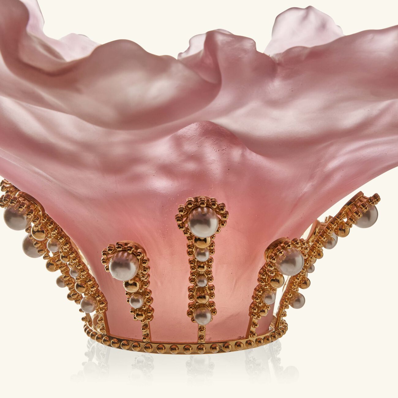 daum poetic by tamara ralph centerpiece pink limited edition