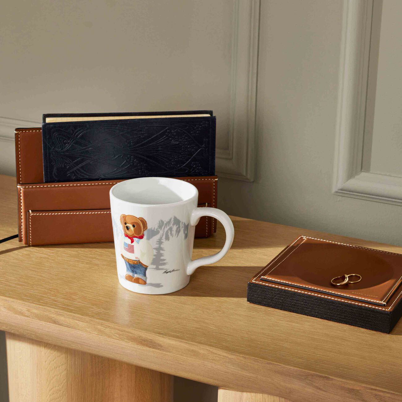 ralph lauren home brennan tray small brown