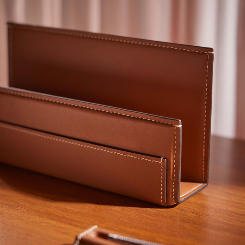 Brennan Letter Rack Brown ralph lauren home brennan letter rack brown