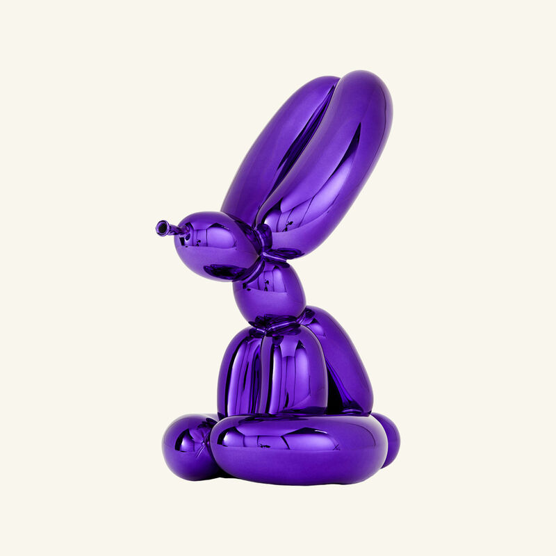 Balloon Rabbit Sculpture Medium Violet bernardaud balloon rabbit sculpture medium violet