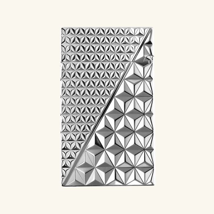 st dupont ligne 2 double fire x lighter silver