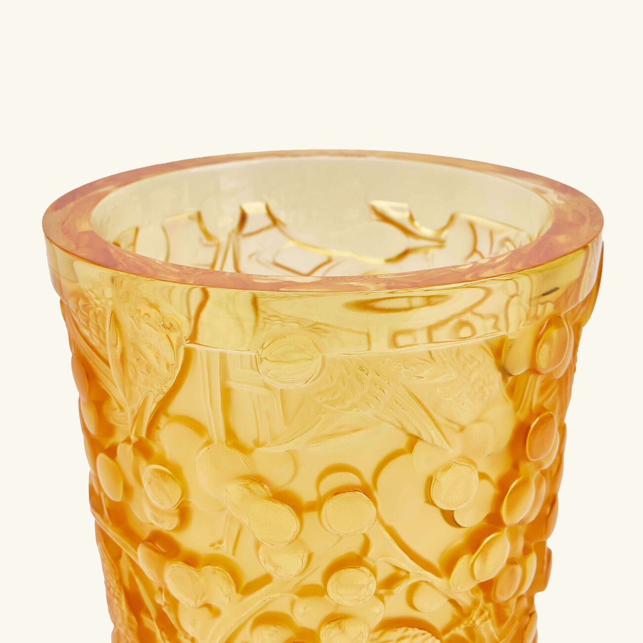 لاليك مزهرية ميرل إيه ريزان صغيرة صفراء