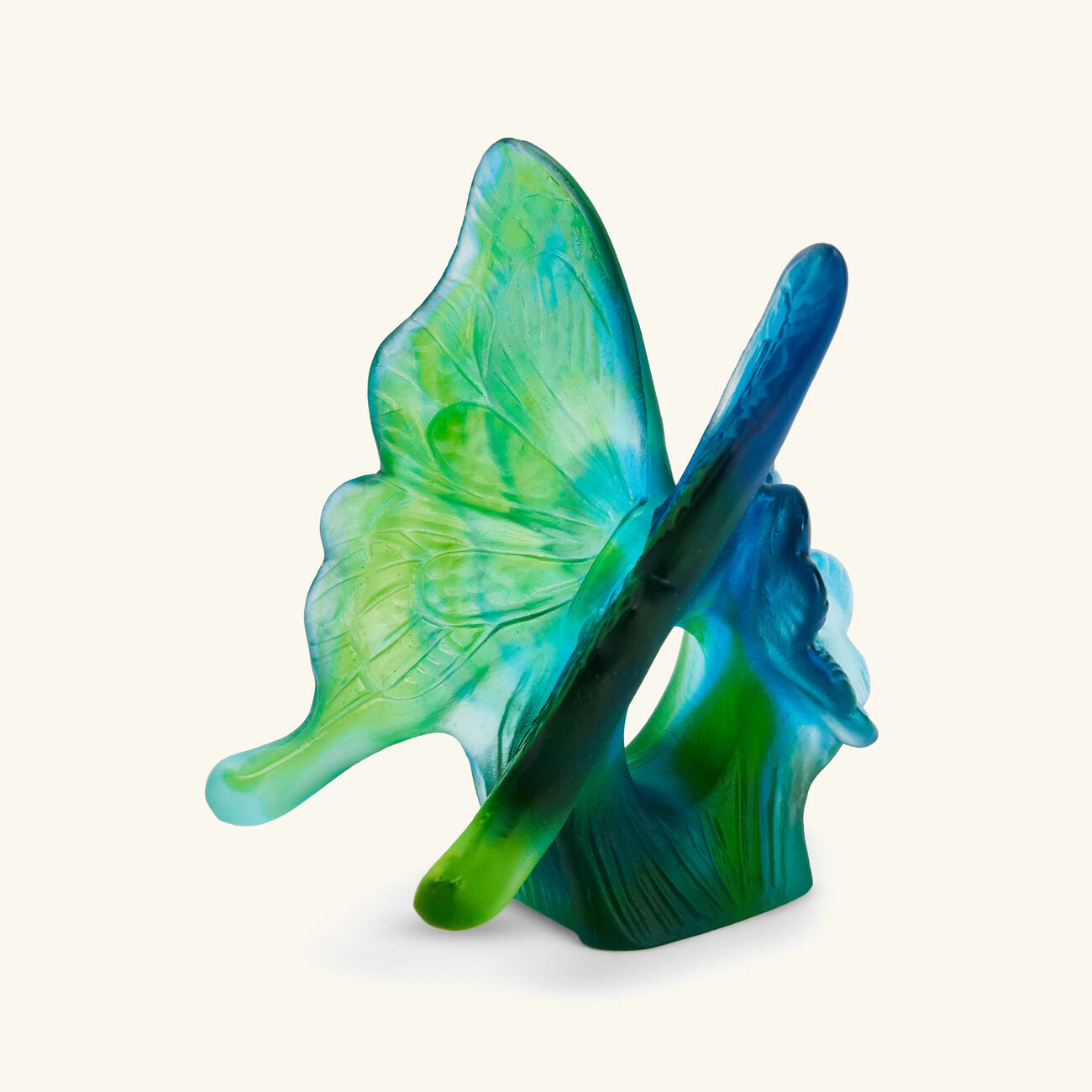daum butterfly figurine mini blue