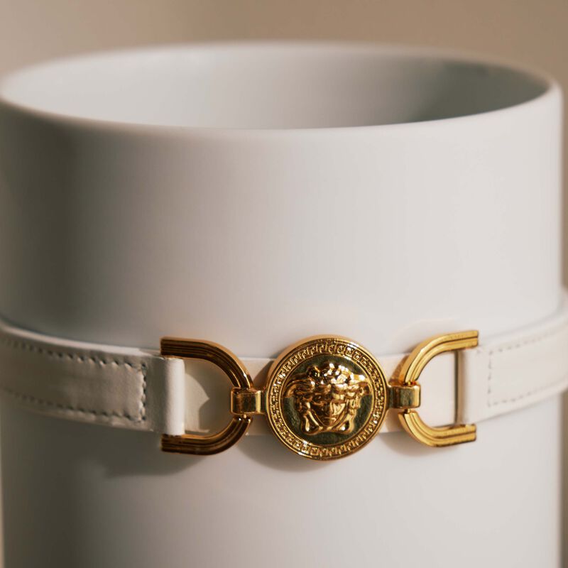 versace medusa 95 vase round small white