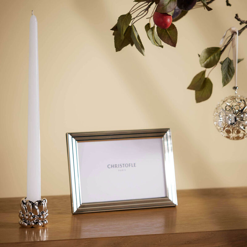 christofle babylone candle holder silver plated