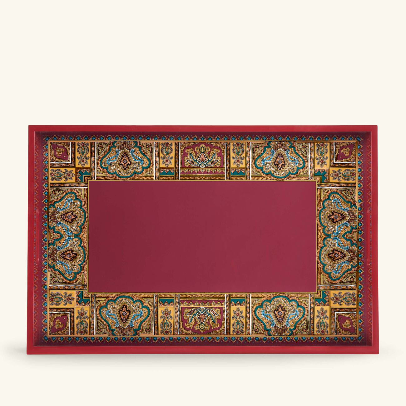 etro cachemire tray rectangular large red