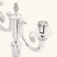 christofle malmaison two light candelabra silver plated