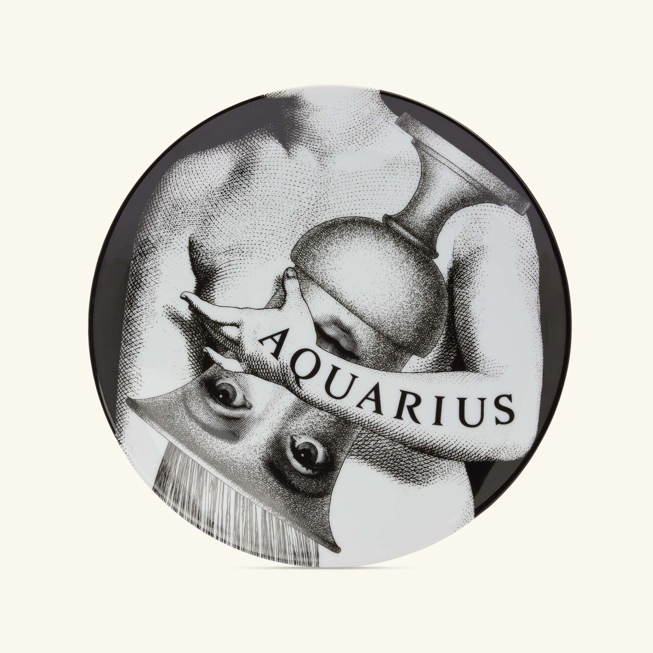 Tema e Variazioni no.358 Aquarius Wall Plate fornasetti tema e variazioni no 358 aquarius wall plate