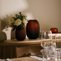 Metamorphosis Vase Round Large Amber ruckl metamorphosis vase round large amber