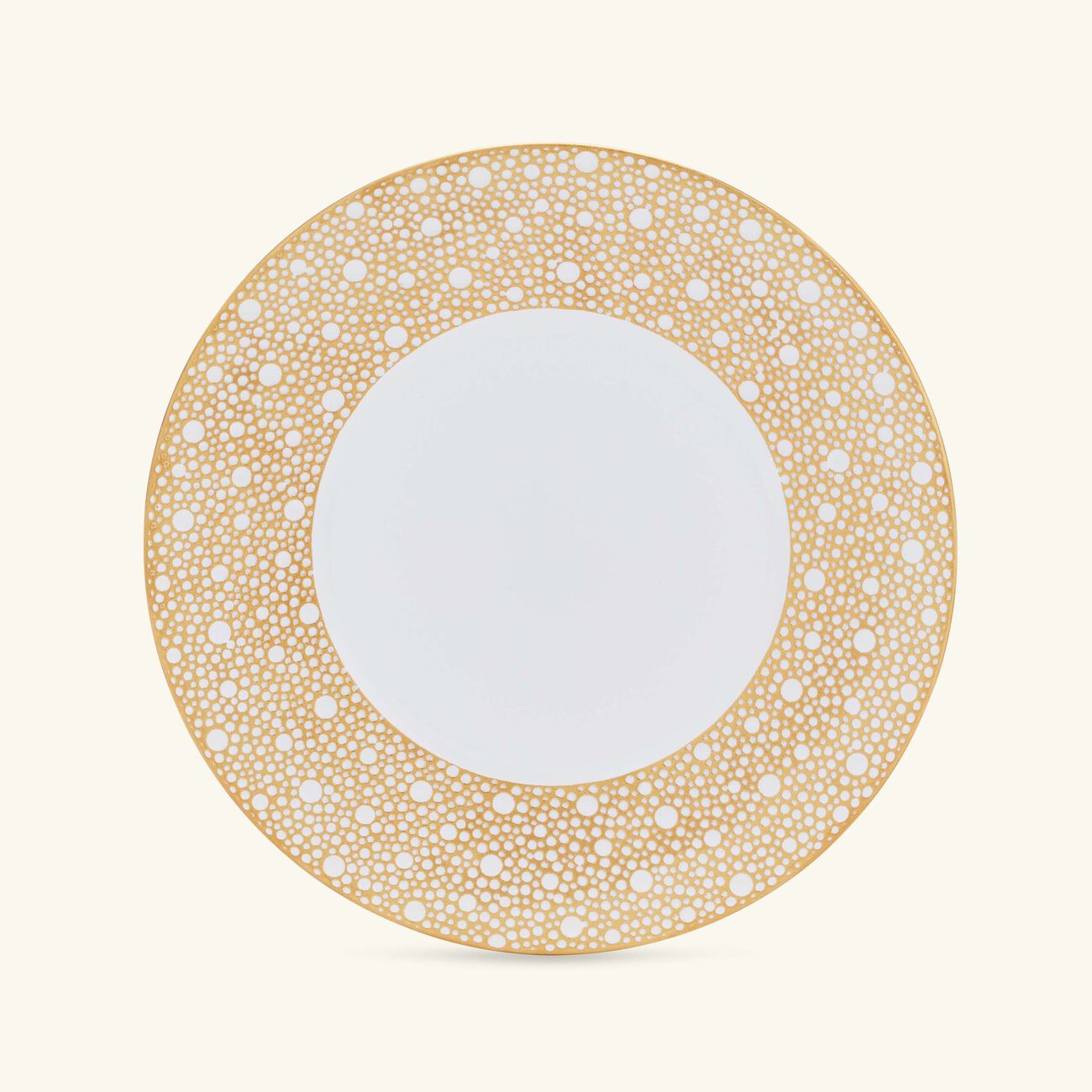 bernardaud ecume mordore service plate round gold 31cm
