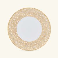 bernardaud ecume mordore service plate round gold 31cm