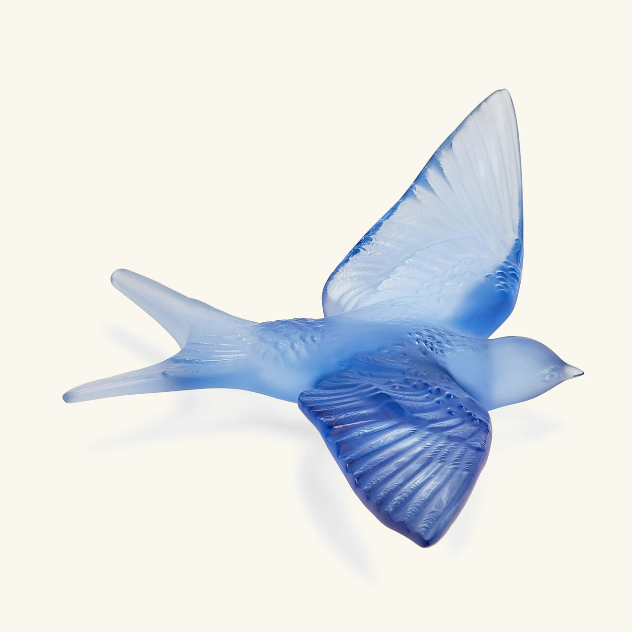 Swallow Wings Down Sculpture Small Blue lalique swallow wings down sculpture small blue