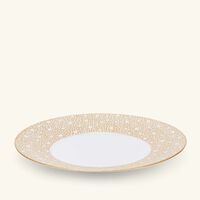 bernardaud ecume mordore service plate round gold 31cm