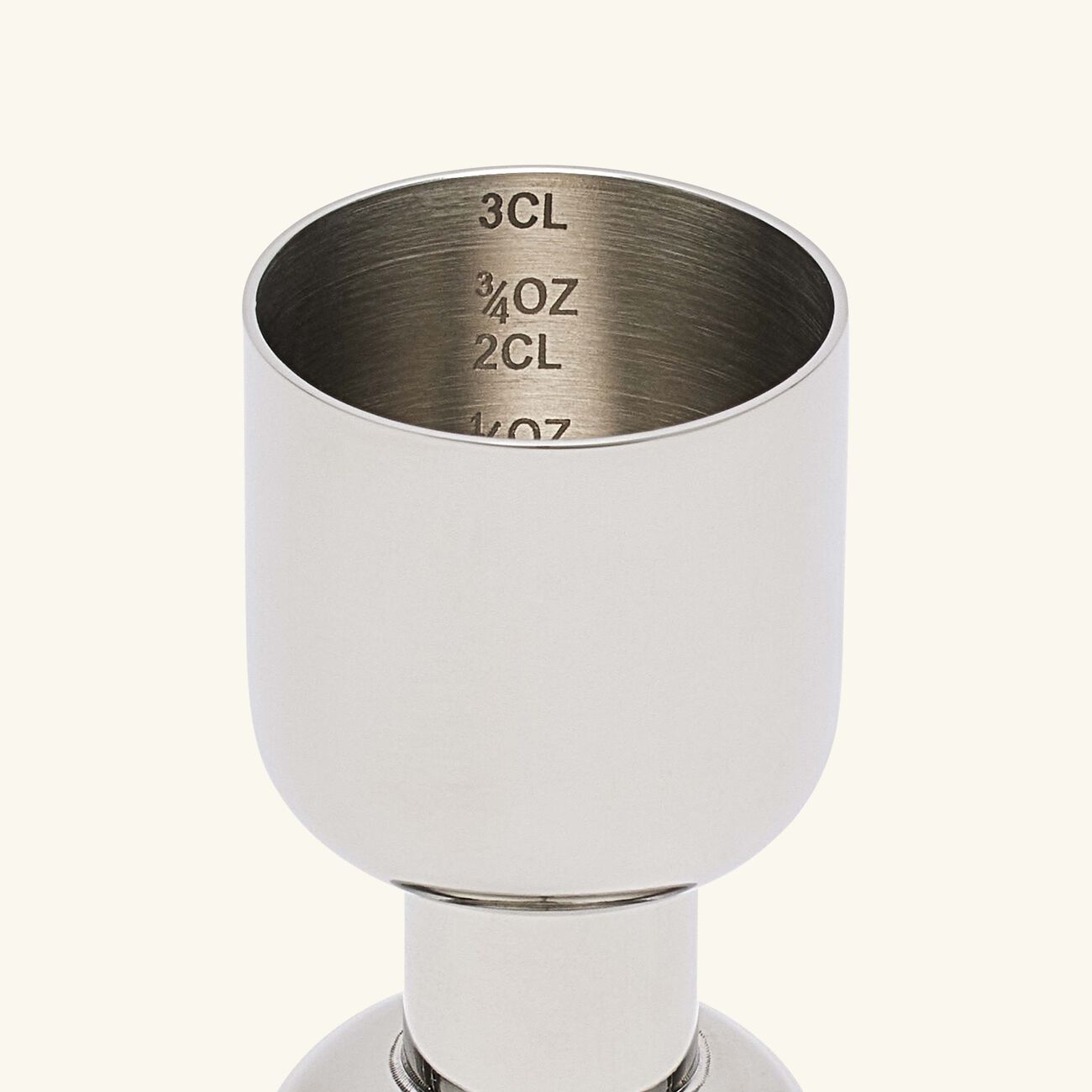 oh de christofle jigger stainless steel