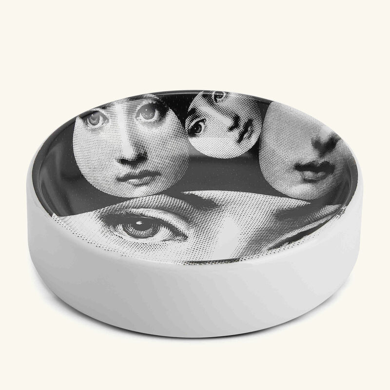 Tema e Variazioni no.242 Ashtray Round Small Grey fornasetti tema e variazioni no 242 ashtray round small grey