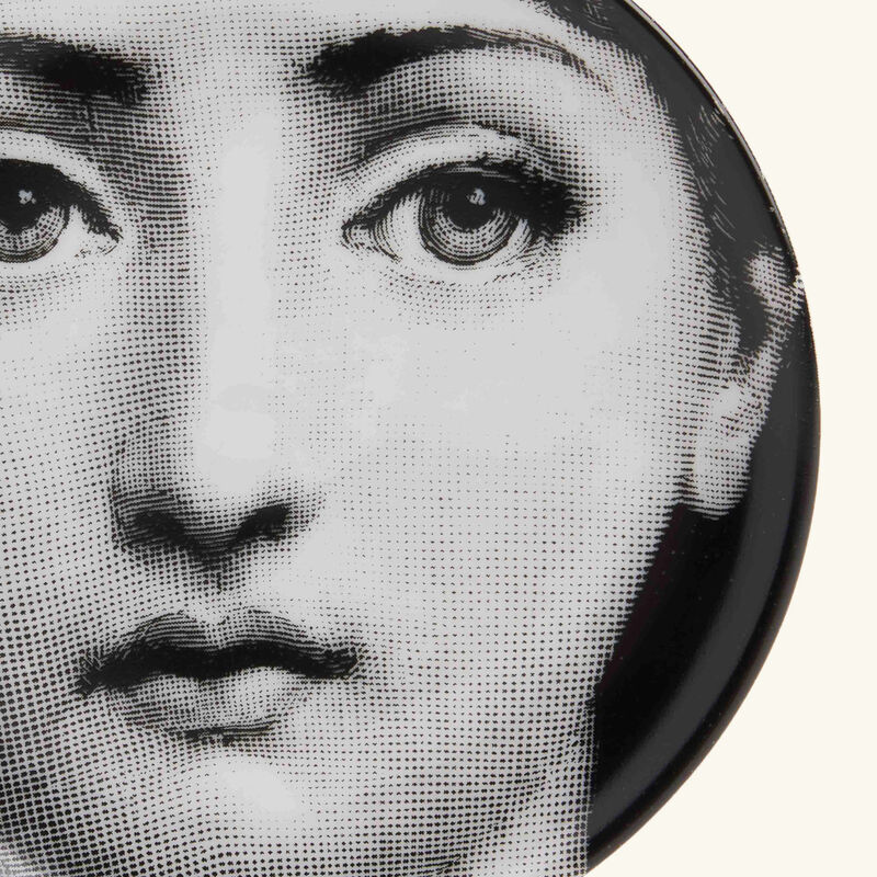 Tema e Variazioni No.1 Viso Coaster Grey fornasetti tema e variazioni no 1 viso coaster grey