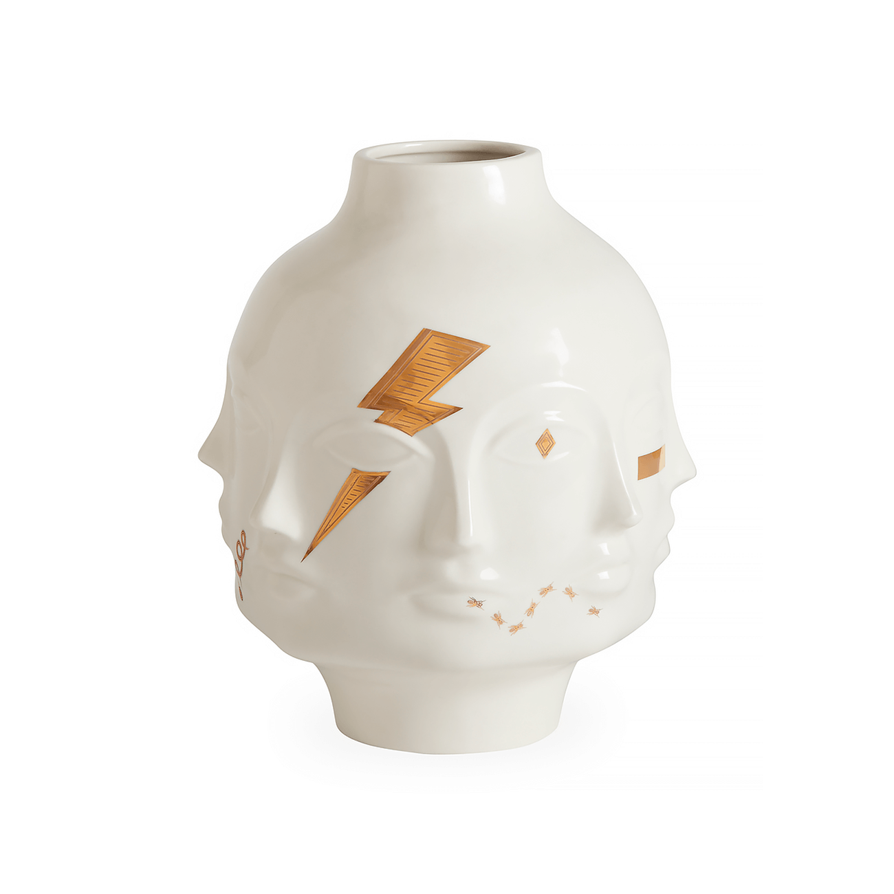 Gilded Muse Dora Maar Vase Medium White jonathan adler gilded muse dora maar vase medium white