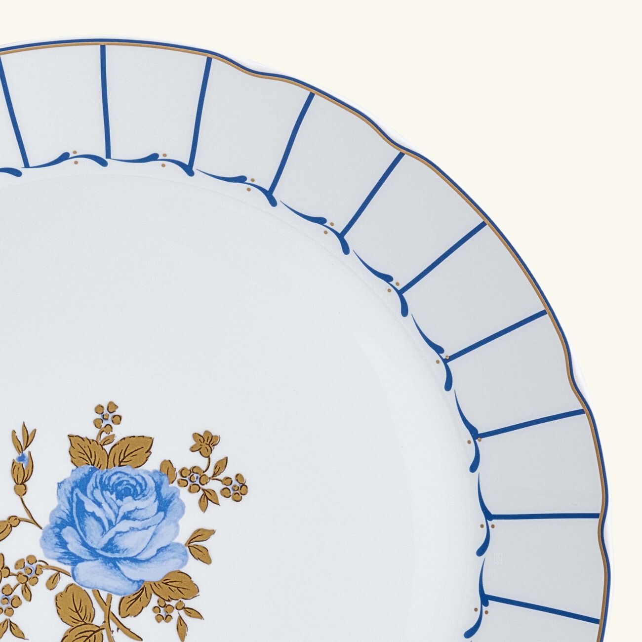 bernardaud brocante serving bowl blue 29cm