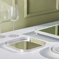 كريستوفل صينية الضيافة k t مربعة صغيرة باللون الفضي