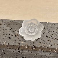 Anemone Flower Sculpture Small Clear lalique anemone flower sculpture small clear