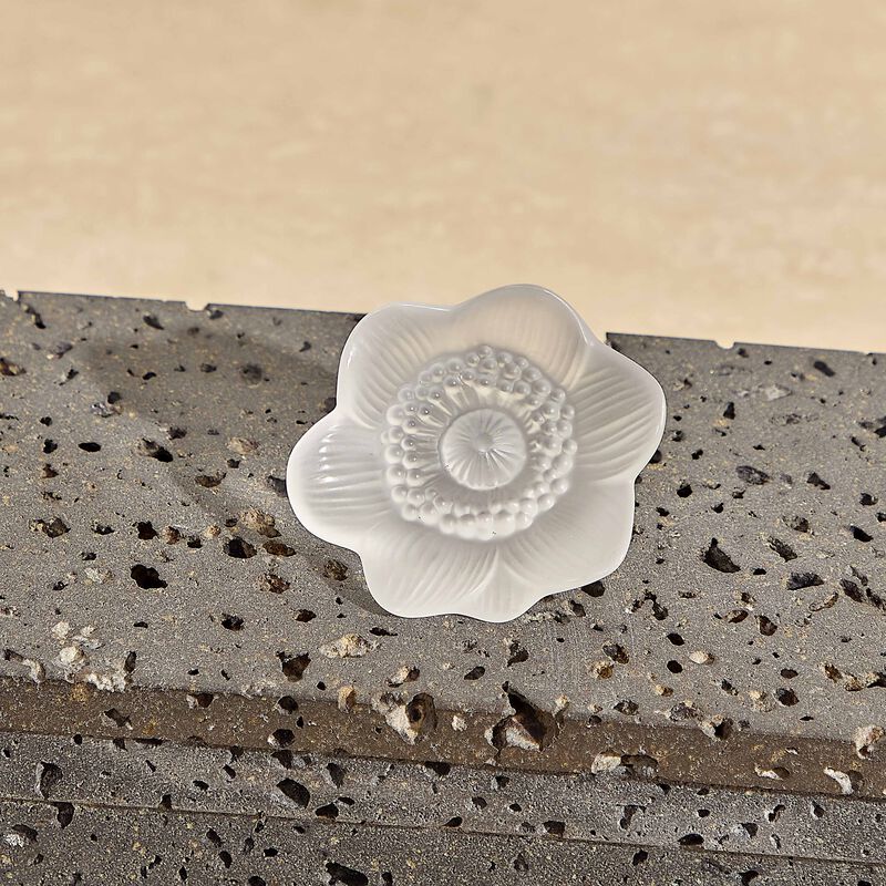 Anemone Flower Sculpture Small Clear lalique anemone flower sculpture small clear