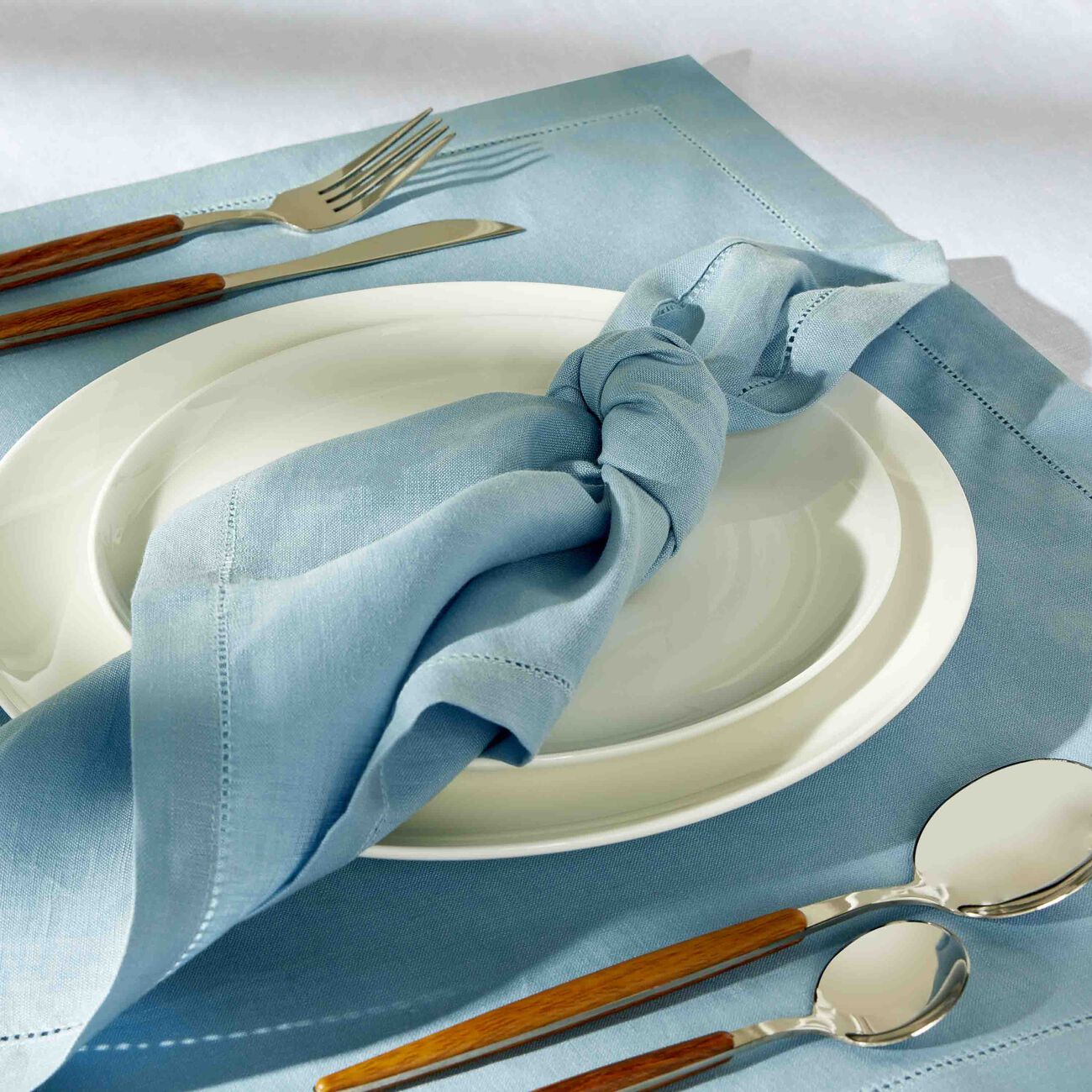 Feliz Napkin Blue Set Of 6 catherine denoual feliz napkin blue set of 6