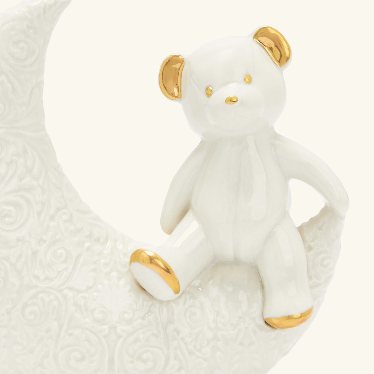 Teddy On The Moon Figurine Mini White villari teddy on the moon figurine mini white