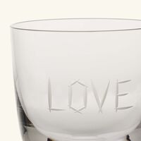 ABC Love Drinking Glass Clear ruckl abc love drinking glass clear