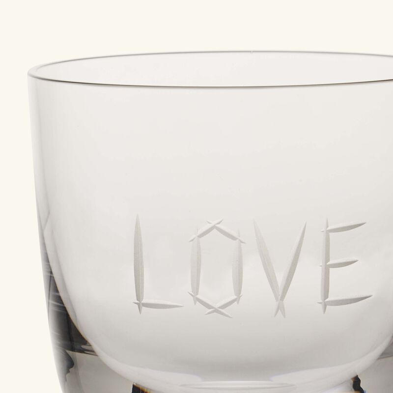 ABC Love Drinking Glass Clear ruckl abc love drinking glass clear