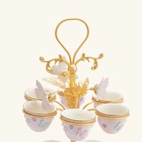 حامل فناجين القهوة العربية بلومينغ باترفلاي وردي فيلاري حامل فناجين القهوة العربية بلومينغ باترفلاي وردي