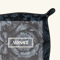 Barocco Trinket Tray Square Small Grey versace barocco trinket tray square small grey