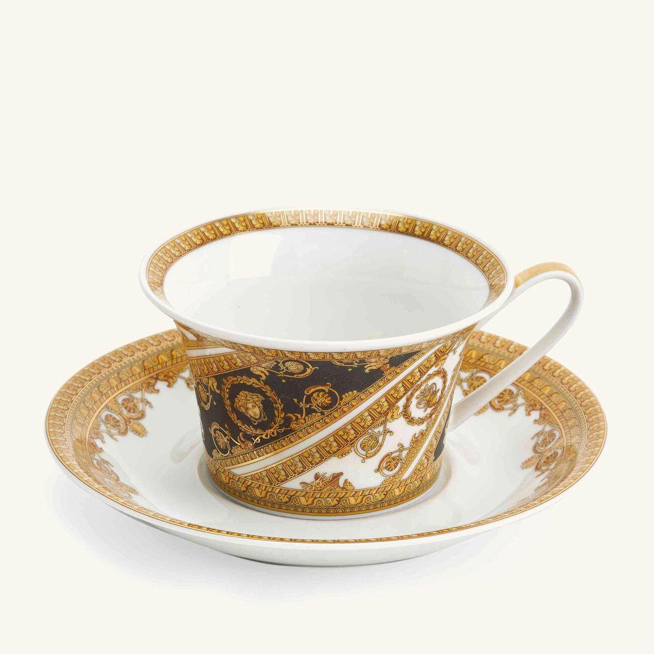 I Love Baroque Tea Cup Set Black versace i love baroque tea cup set black
