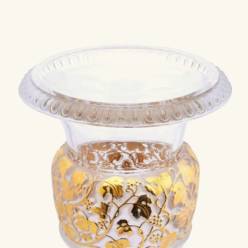 lalique versailles vase medium gold