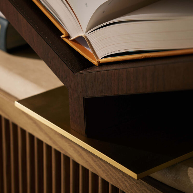 assouline collector ultimate bookstand brown